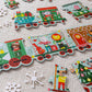 Christmas Train Shaped Floor Puzzle