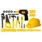 Yellow Toolbox Stanley Jr. 19-Piece Pretend Play Tool Set