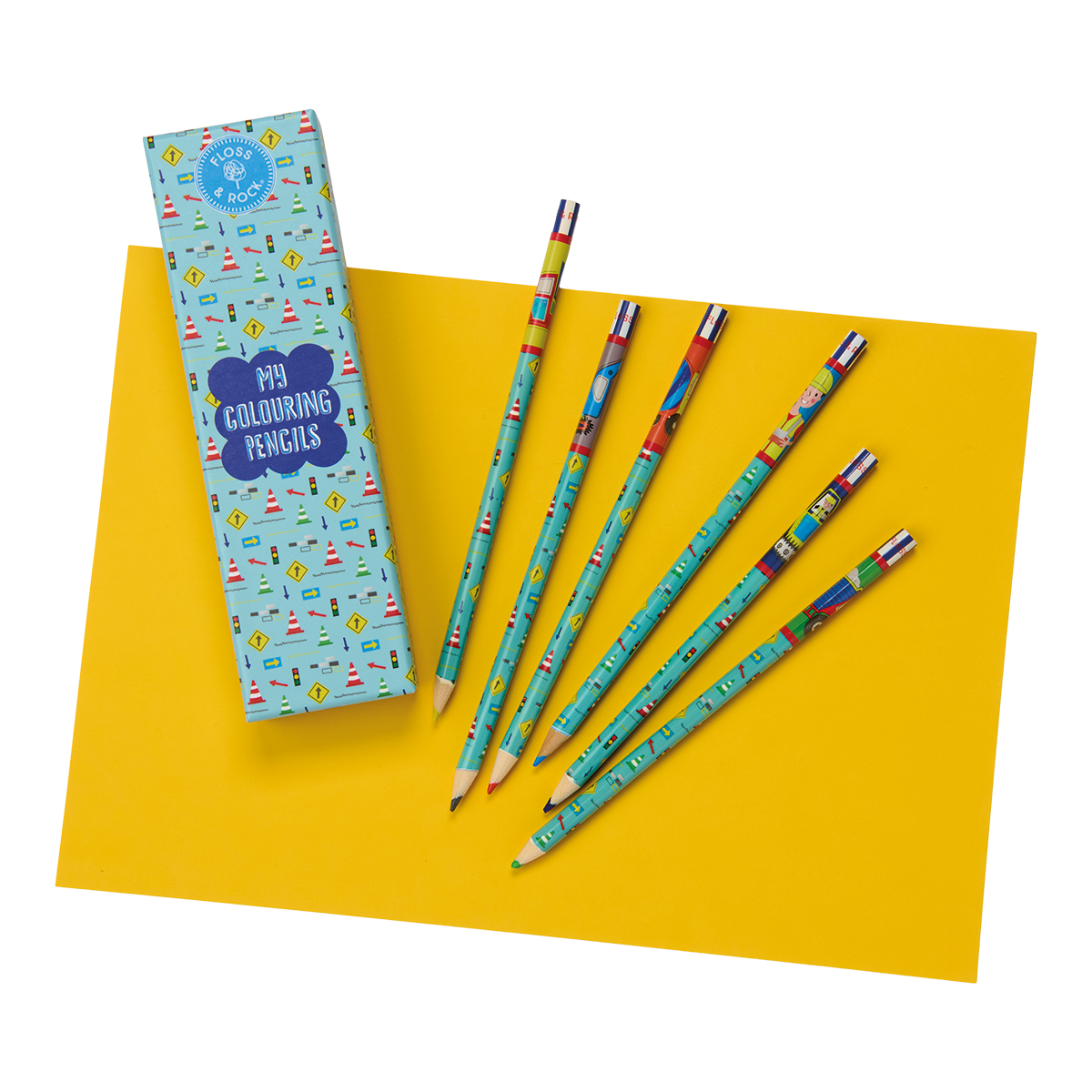 Construction My Pack of 6 Coloring Pencils