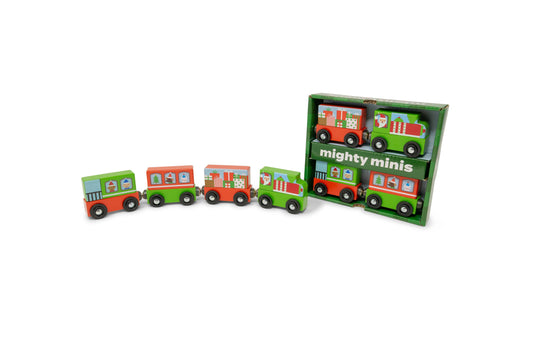 Magnetic Christmas Train Mighty Minis - Set of 4