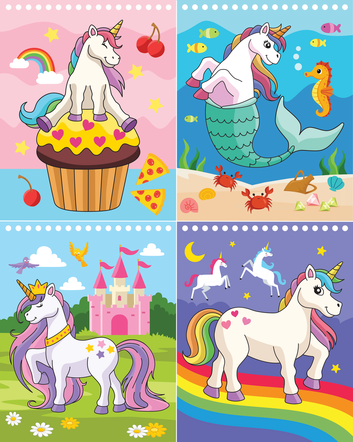 Color With Water - Unicorns