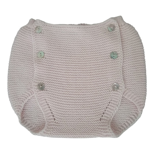 Button Front Pink Diaper Cover