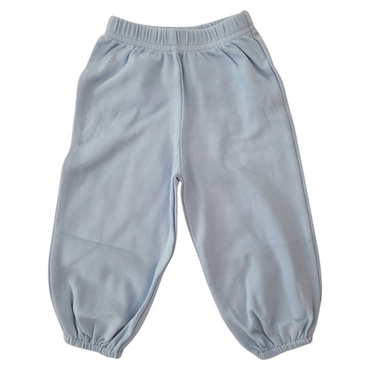 Boy's Jersey Cotton Sky Blue Cinched Ankle Pants