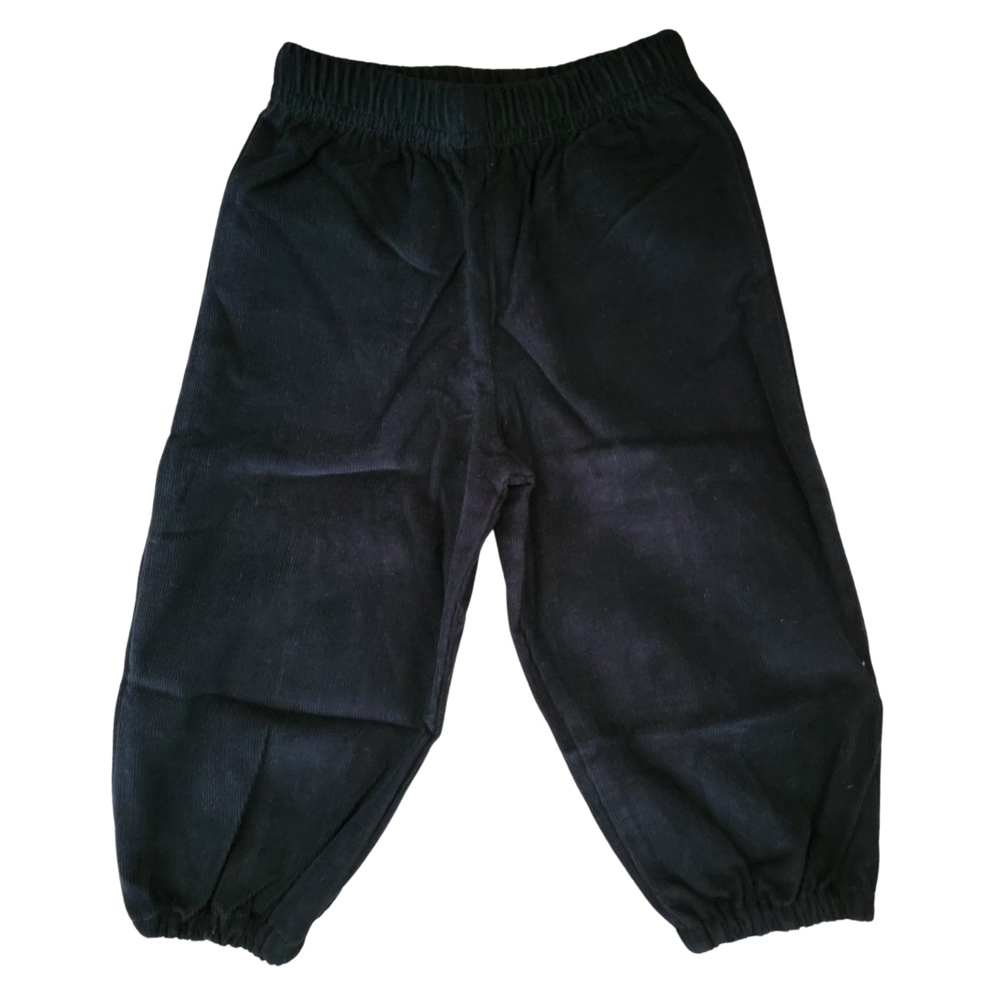 Boy's Corduroy Navy Cinched Ankle Pants