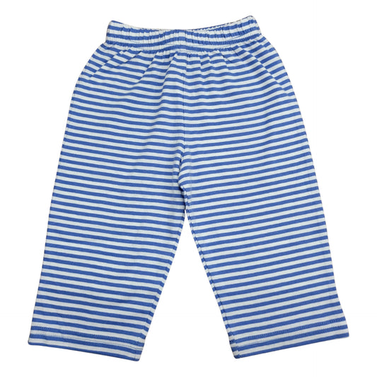 Boy's Jersey Cotton Chambray Striped Pull on Pants