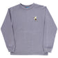 J. Bailey Long Sleeve Logo Tee - Jumping Dogs on Smoke Grey