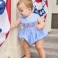 Smocked Apron Bubble - Flags