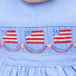 Smocked Apron Bubble - Flags