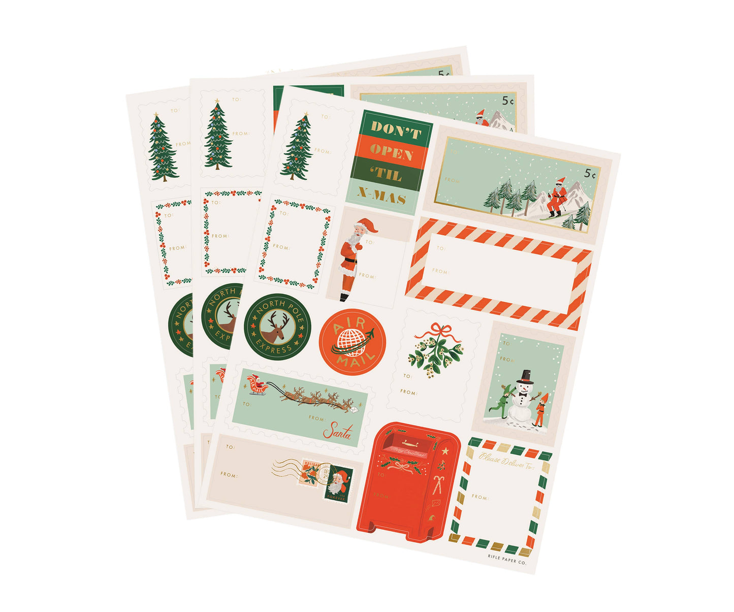 Stickers & Labels, Santa's Workshop