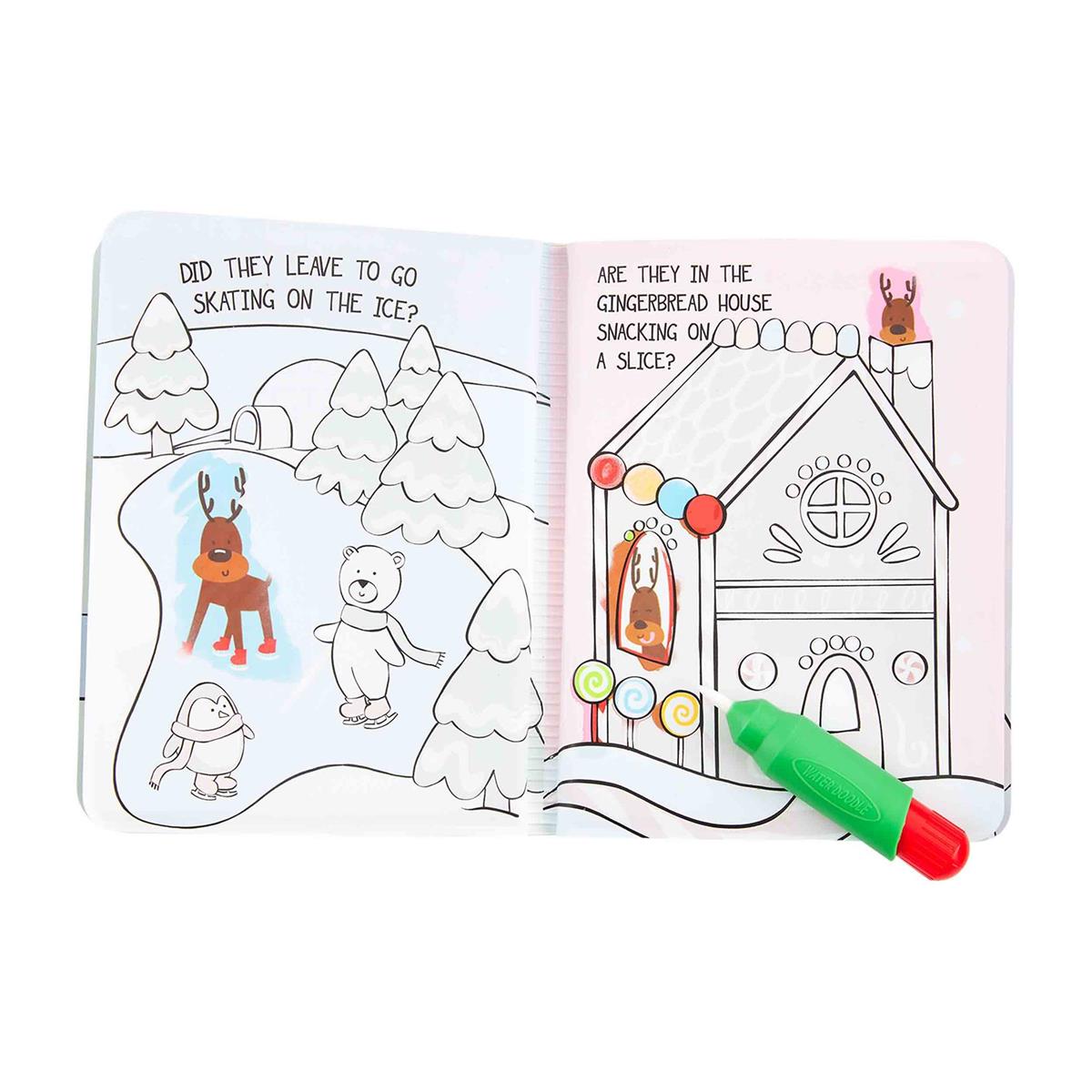 Santa's Lost Reindeer Water Color Wizard Color Change Book