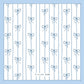 Muslin Swaddle, Blue Ribobn