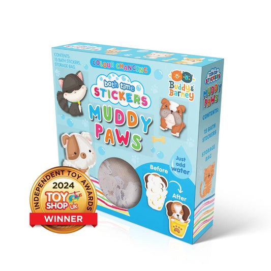 Color Changing Bath Stickers - Muddy Paws Interactive Toy