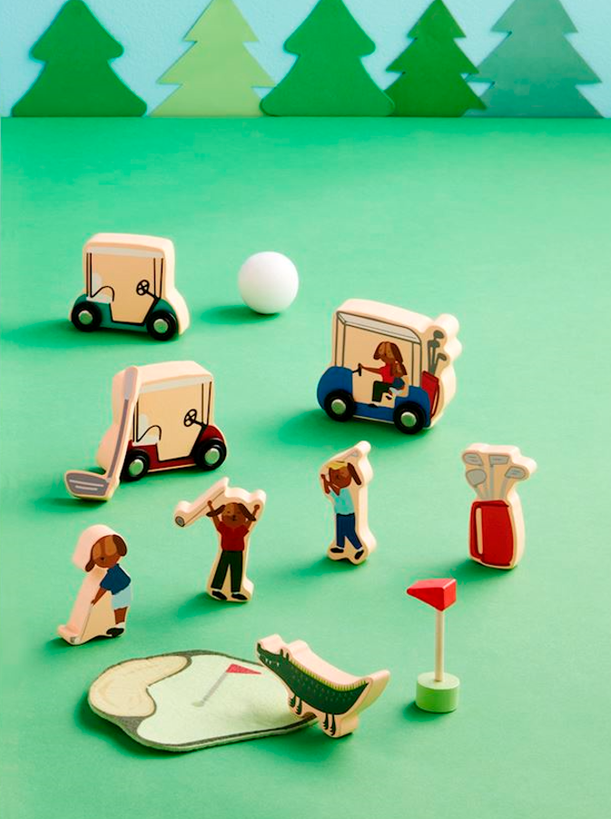 Golf Wood Toy Set