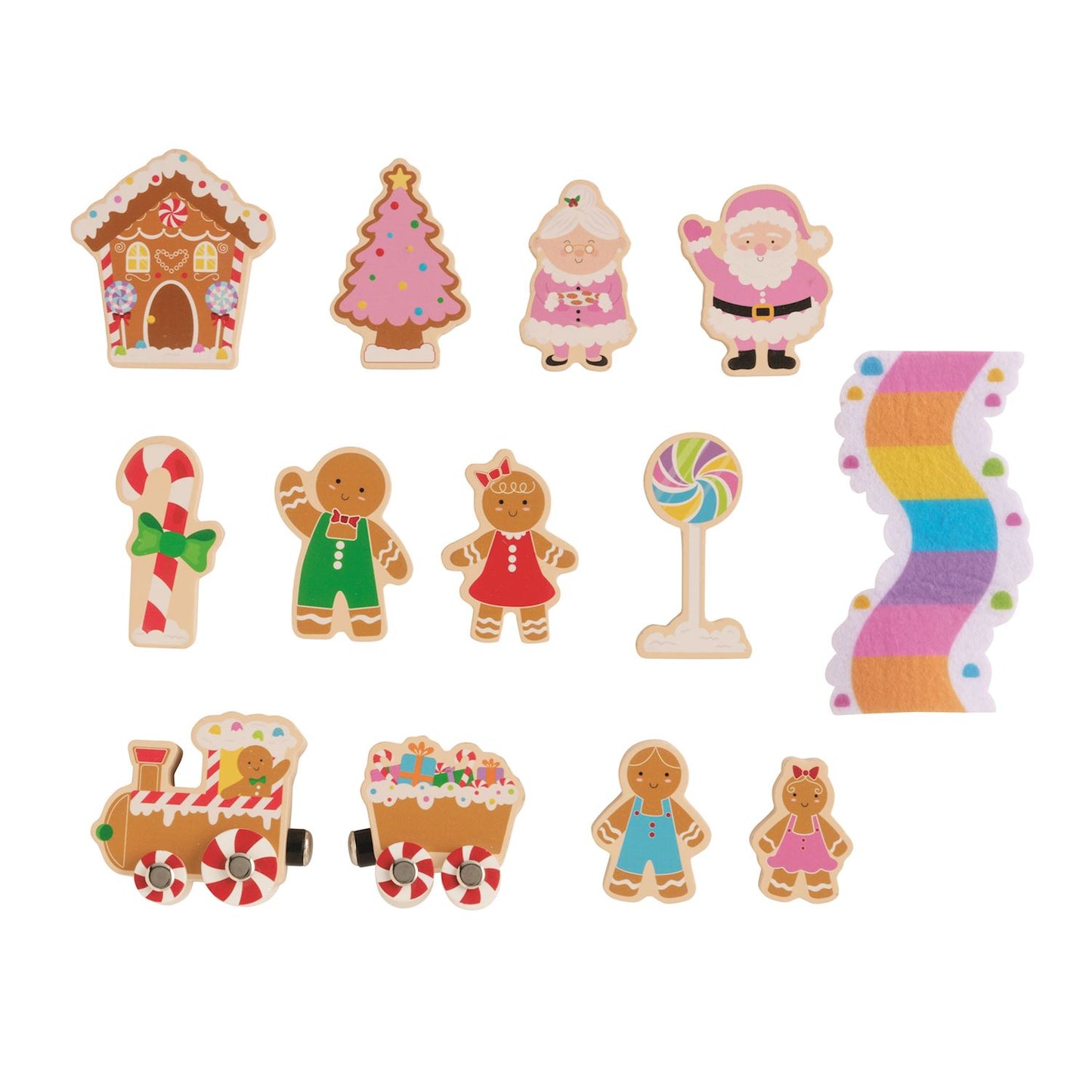 Gingerbread Wood Toy Set