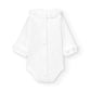 Girl's Long Sleeve Eyelet Ruffle Collar Bodysuit