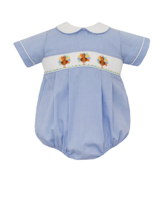 Turkey Blue Gingham Bubble