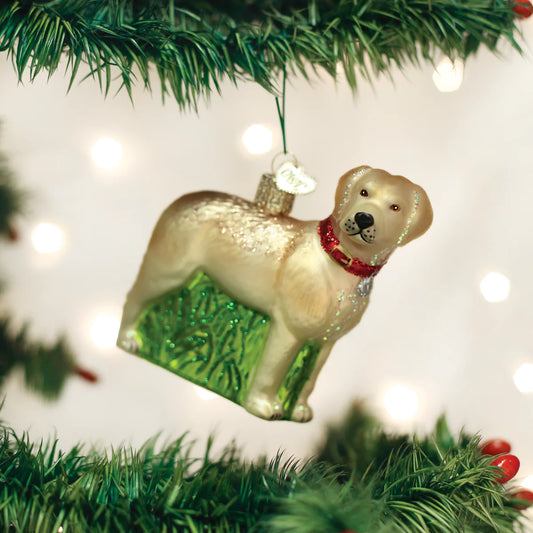 Ornament, Standing Yellow Lab