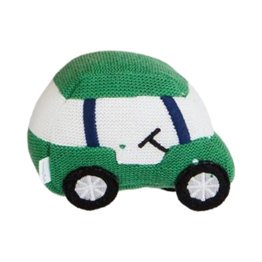 Knit Golf Rattle, Green Cart