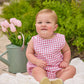 Louis Sunsuit - Red Windowpane
