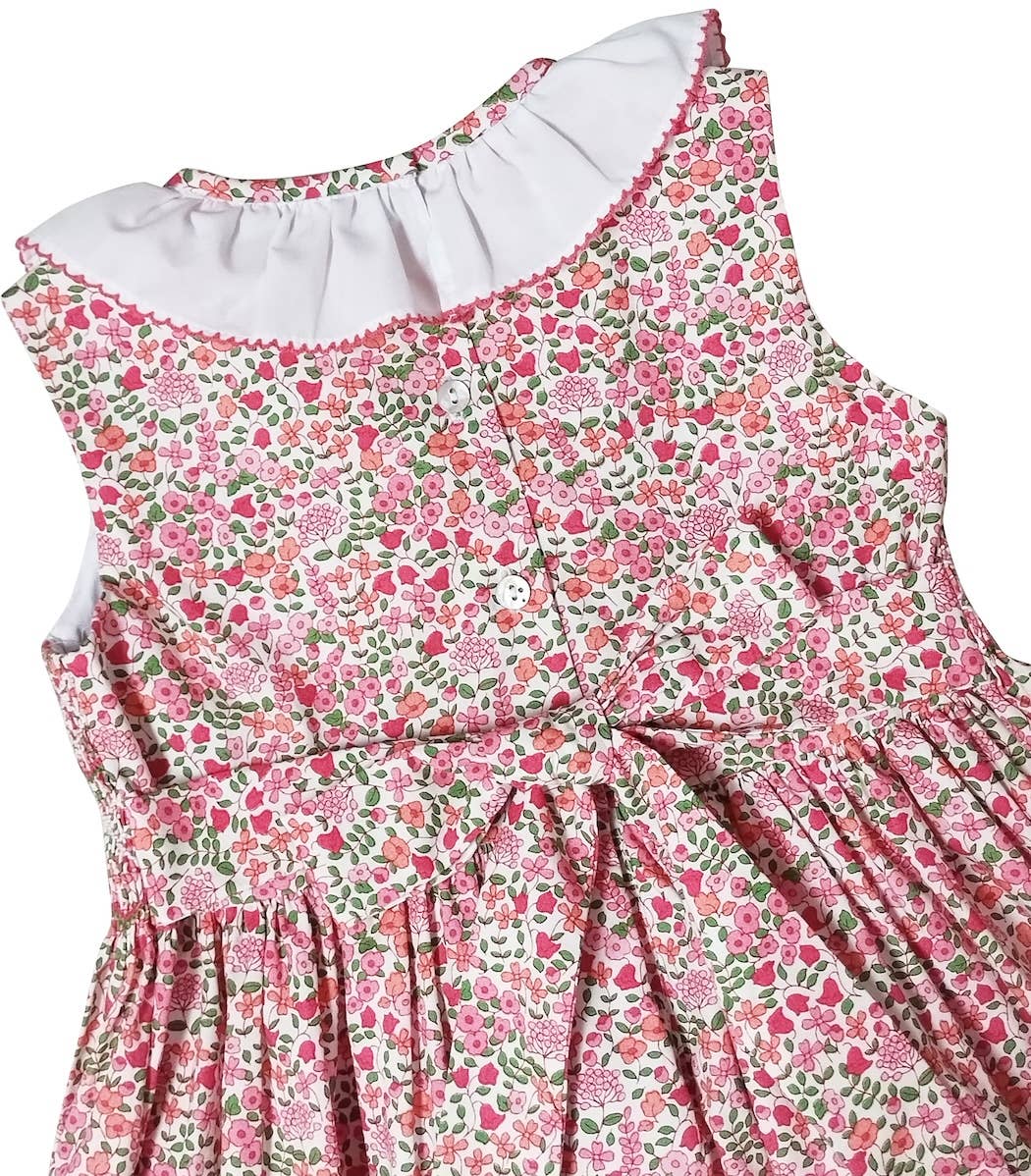 Brooke Floral Print Smocked Classic Dress