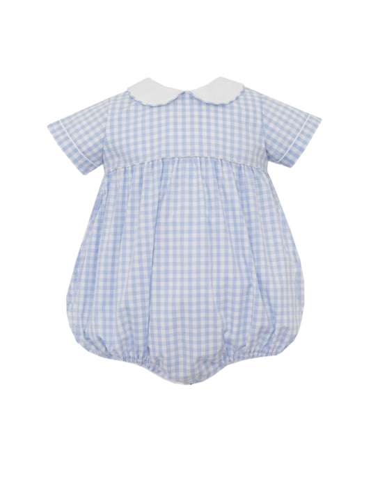 Boy's Blue Gingham Bubble