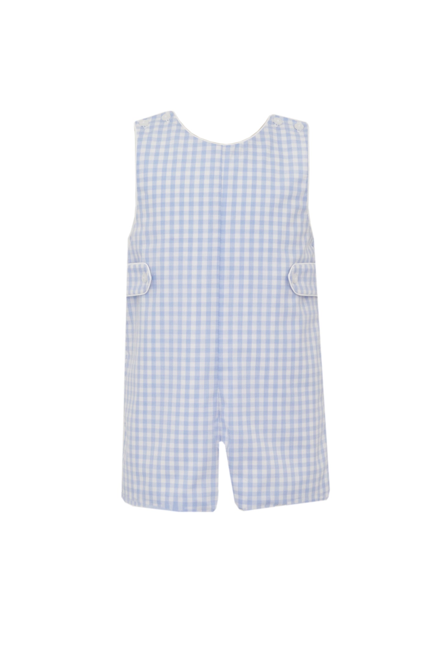 Blue Gingham Side Tab John John