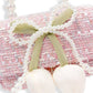Lily & Bow Tweed Purse, Pink