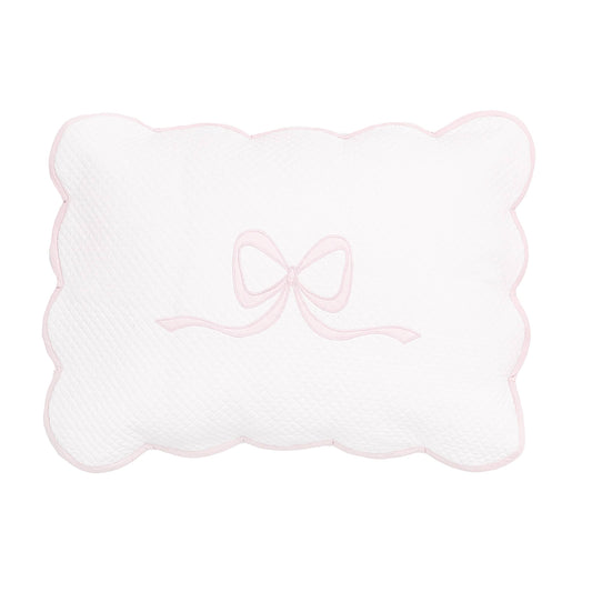 Quilted Pink Bow Sham