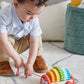 Rainbow Hedgehog Wooden Pull Toy