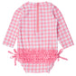 Bubblegum Pink Gingham One Piece Rash Guard