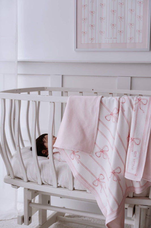 Double-Sided Blanket, Pink Ribbon