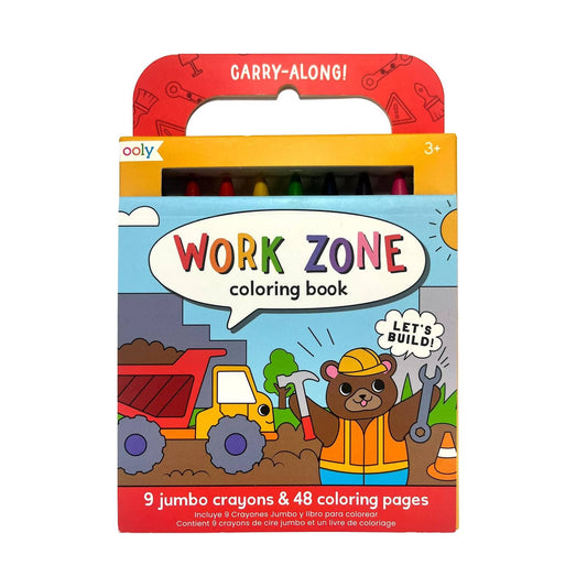 Carry Along Crayons & Coloring Book Kit , Work Zone