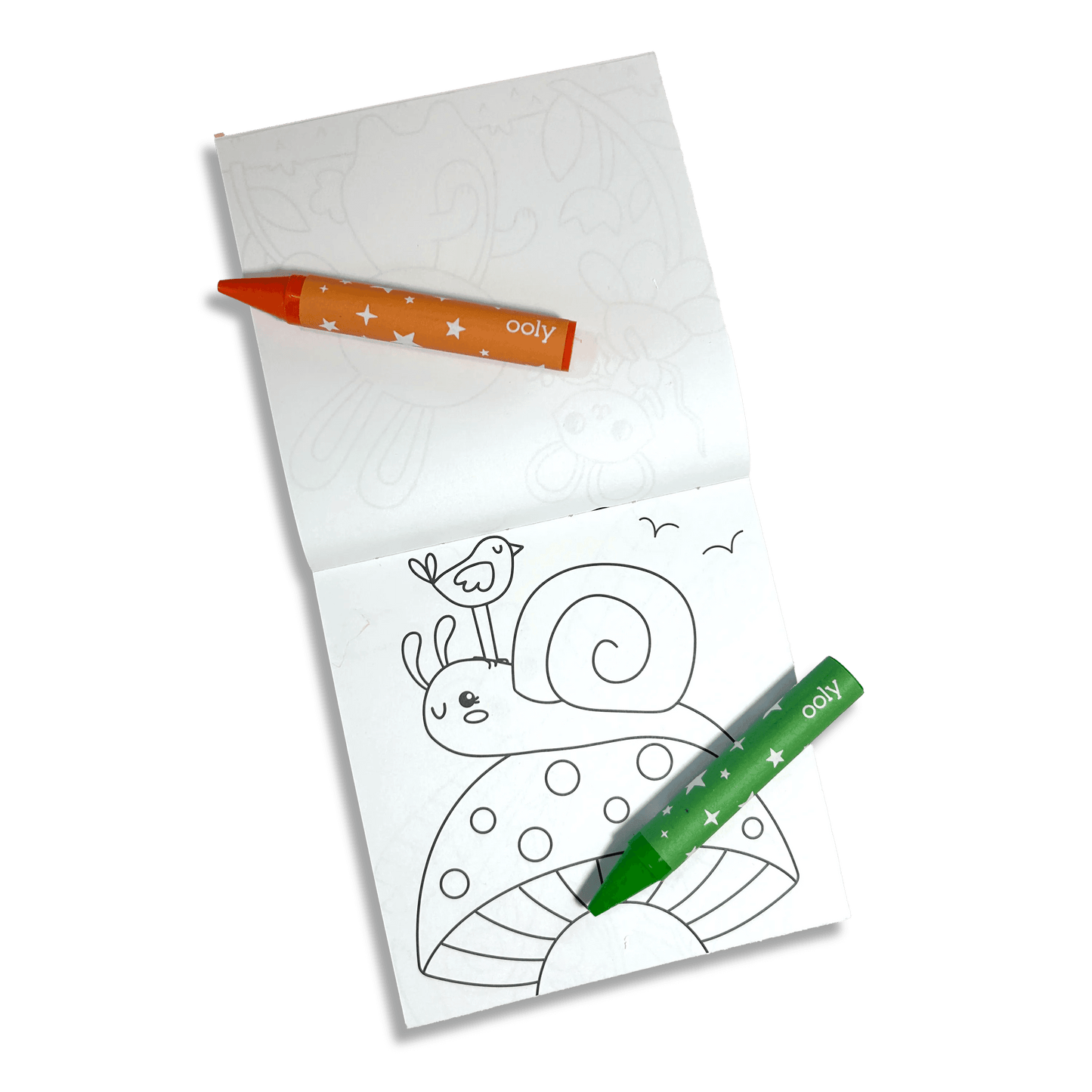 Carry Along! Coloring Book and Crayon Set, Garden Pals