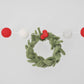 Felt Wreath Garland, Red, Oatmeal, and Ivory
