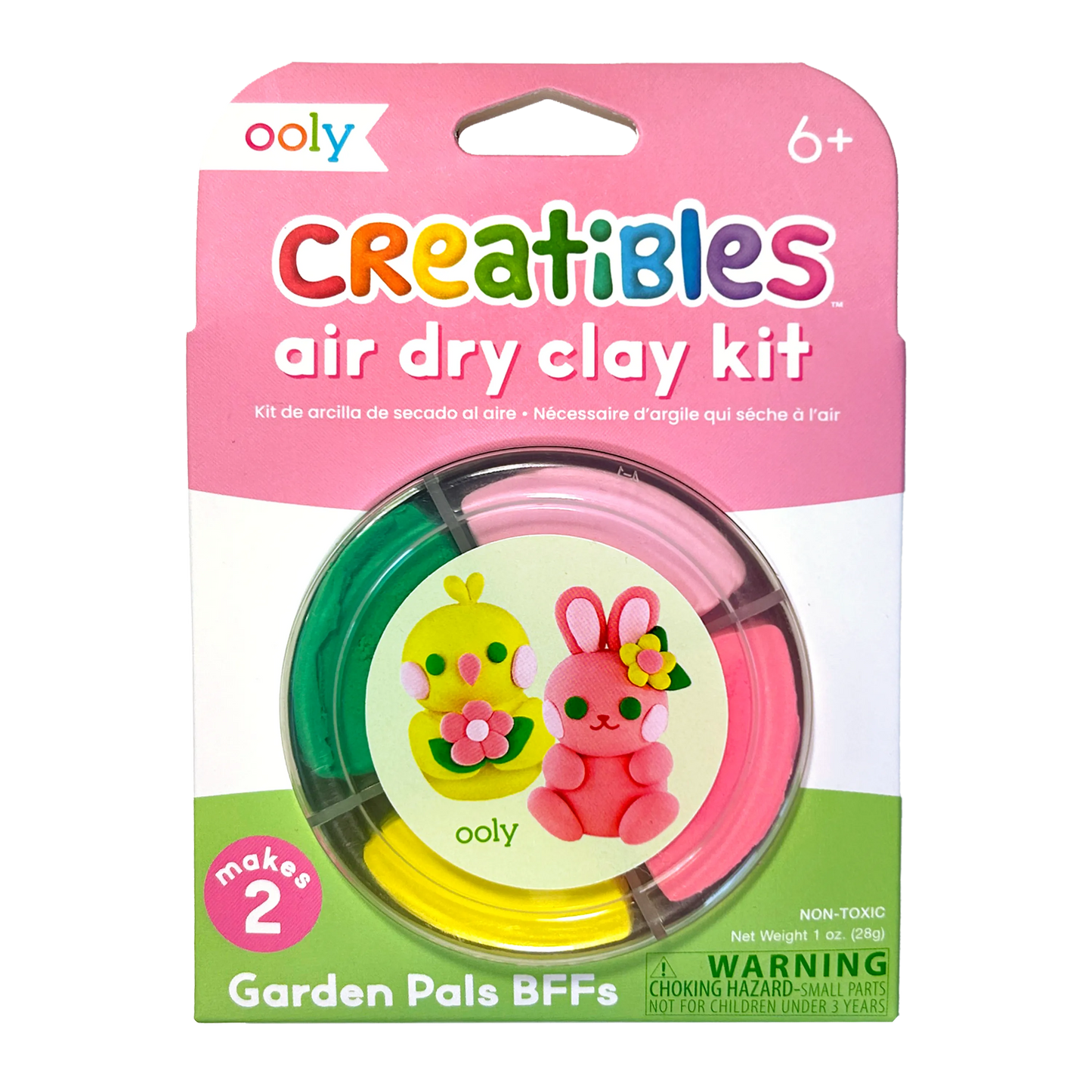 Creatibles Air Dry Clay Kit, Garden Pals