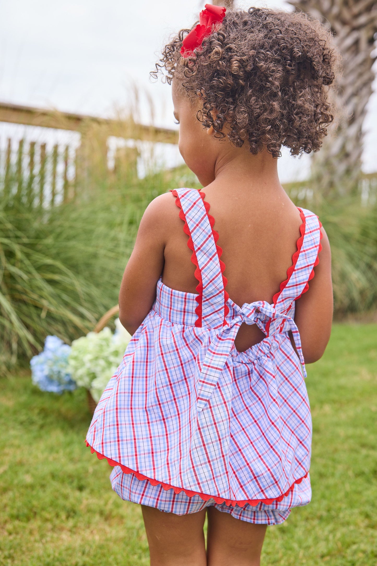 Evie Bloomer Set - Patriotic Plaid