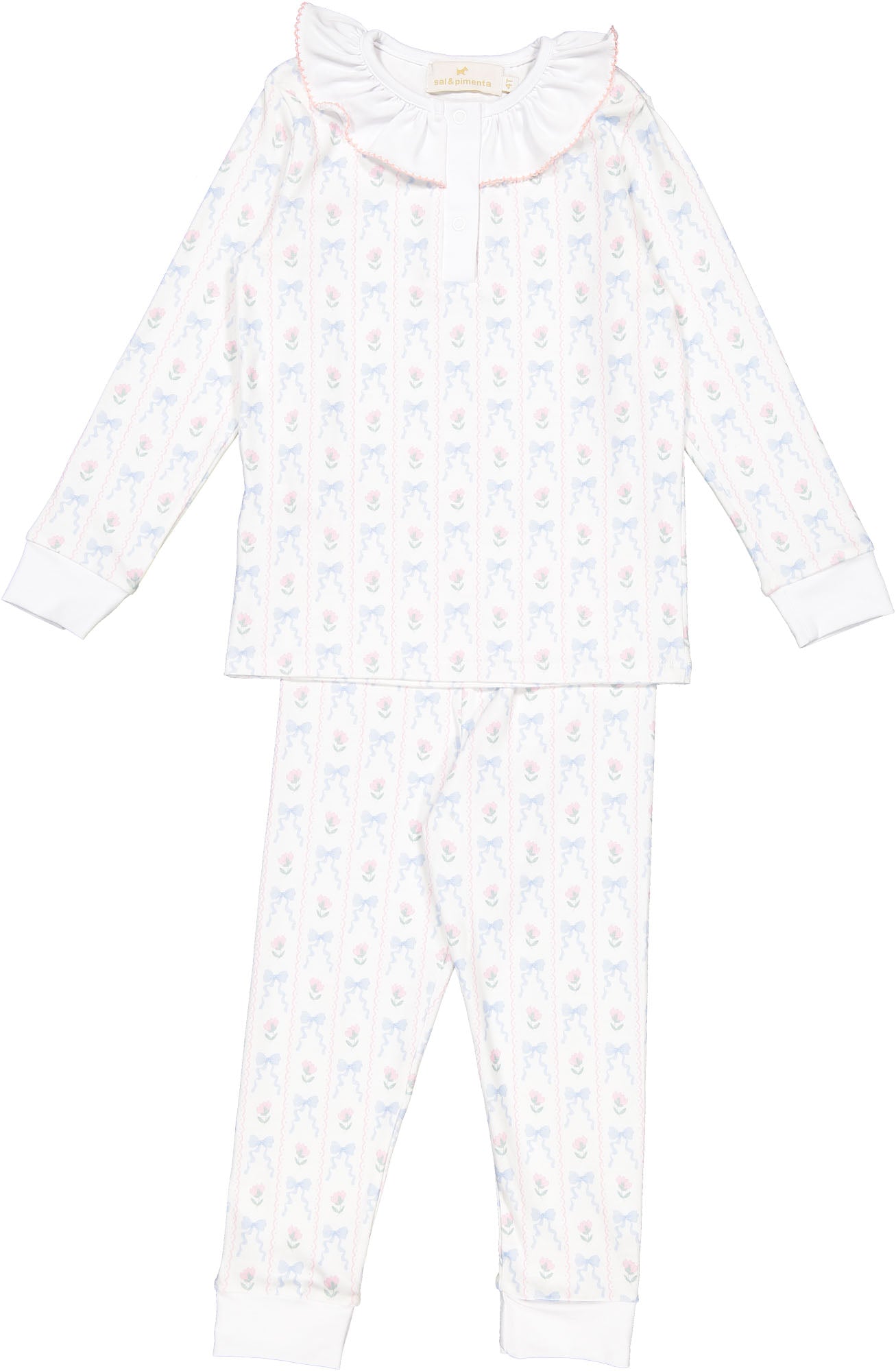 Lullaby Print Girl's Pajama Set