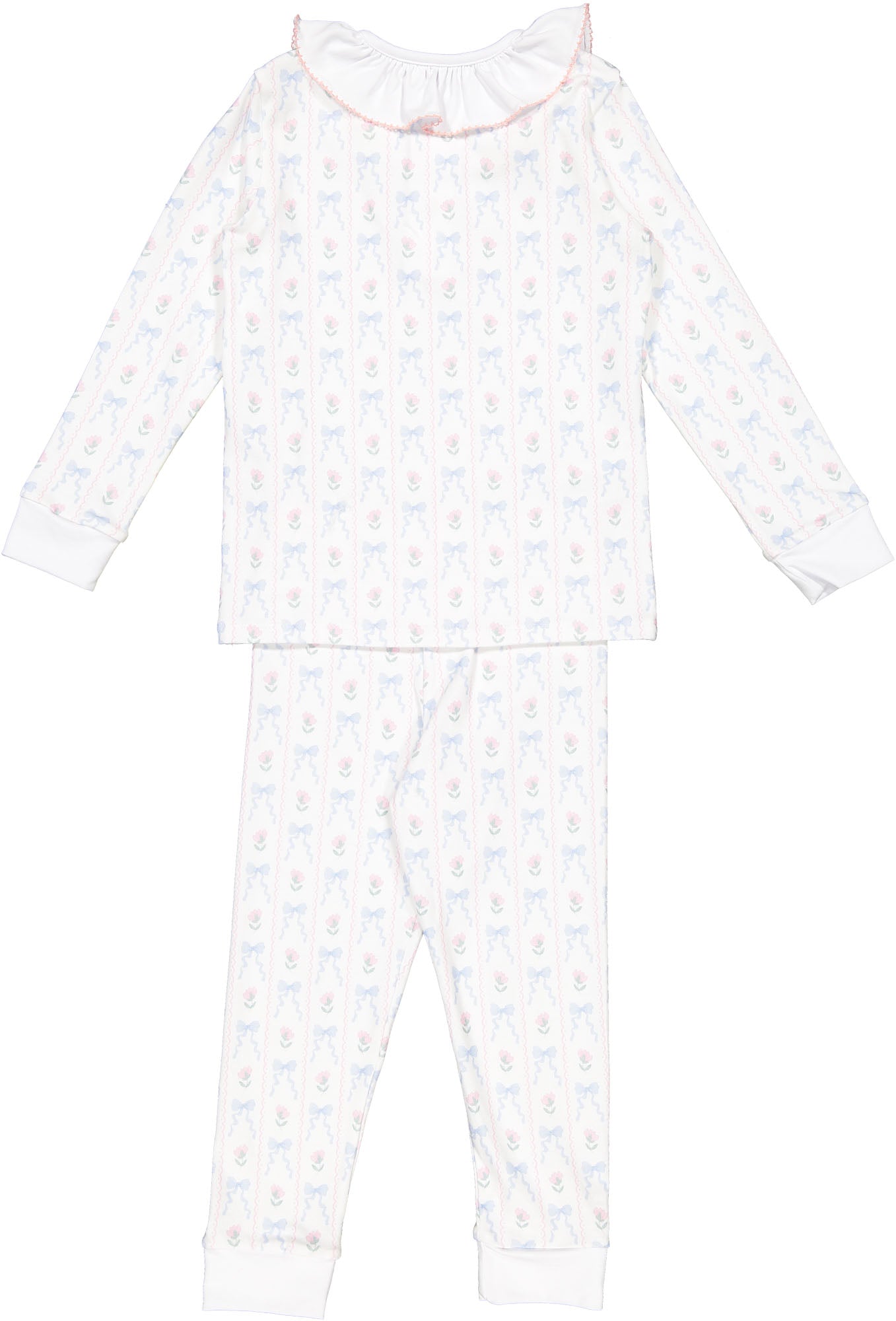 Lullaby Print Girl's Pajama Set