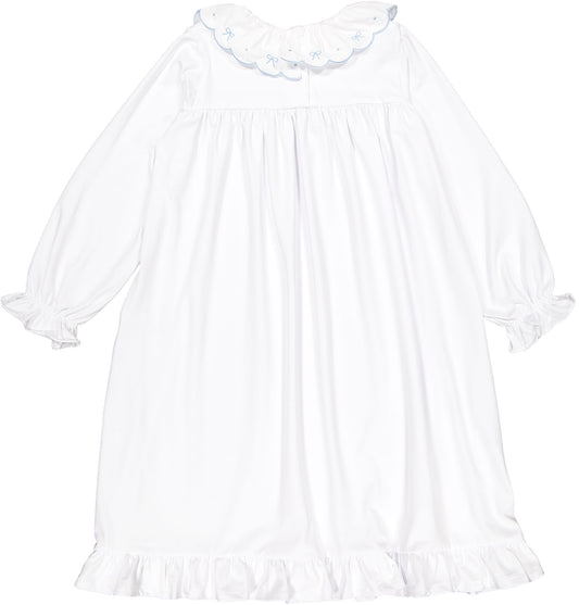 White with Blue Trim Signature Nightgown