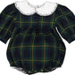 Navy Tartan Bubble Romper