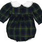 Navy Tartan Bubble Romper