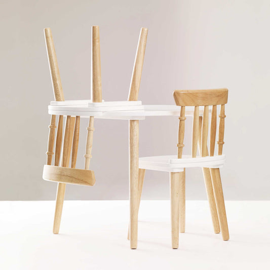 Children's Wooden Table & Chairs