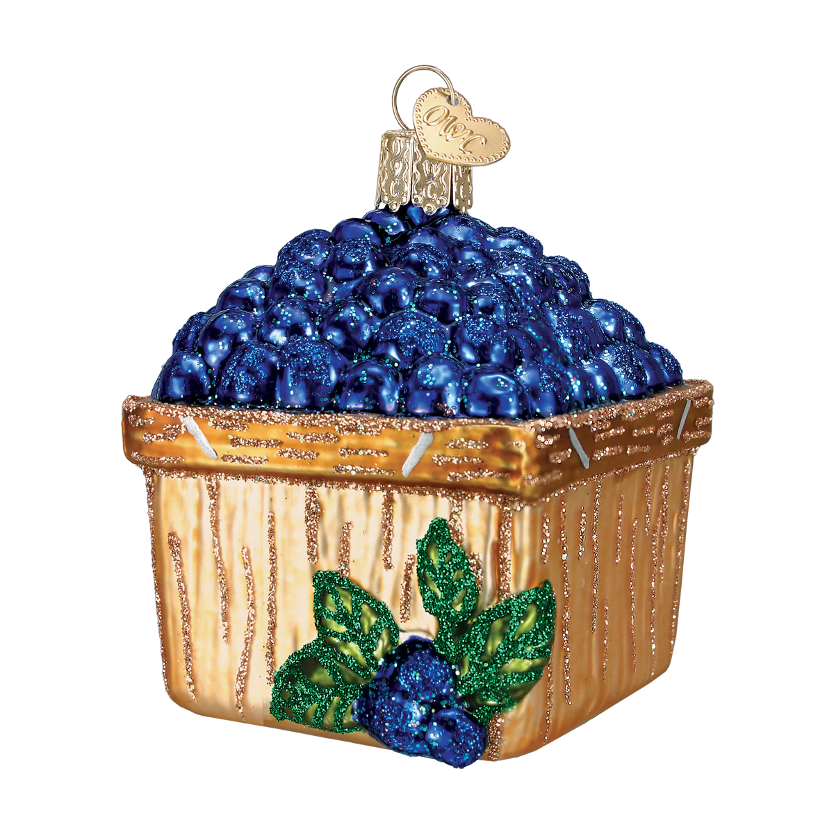 Ornament, Basket of Blueberries