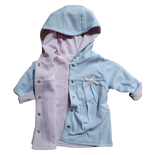 Girl's Blue & Pink Reversible Jacket