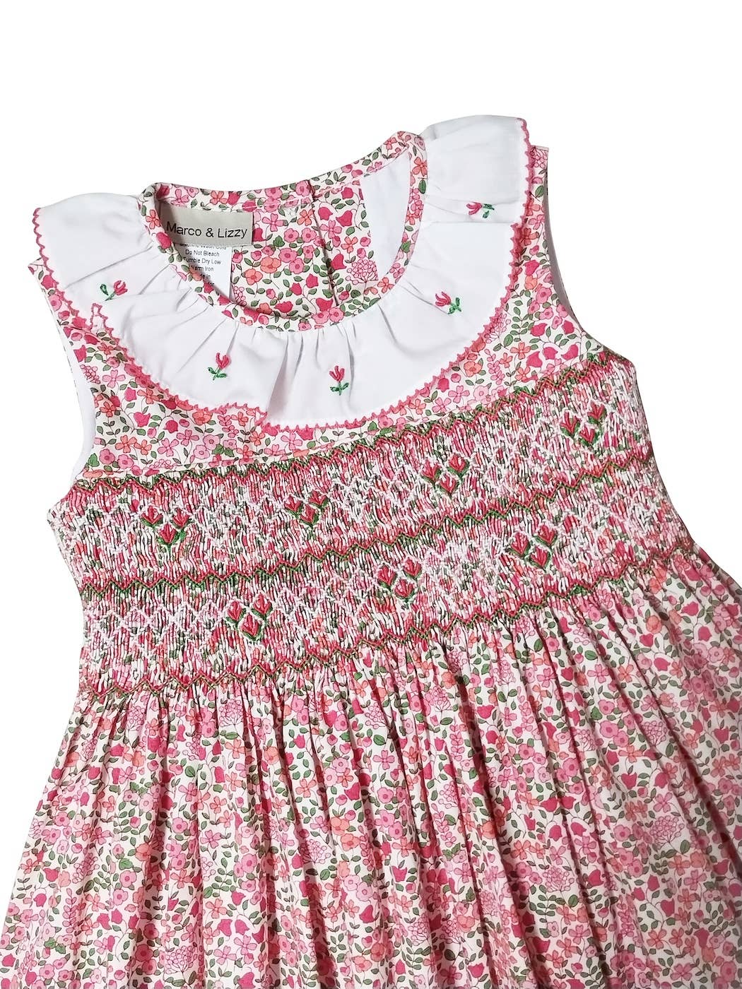 Brooke Floral Print Smocked Classic Dress