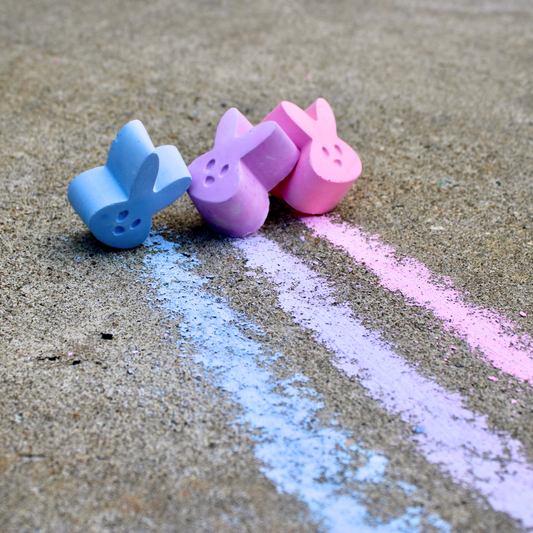 Easter Fluffle Handmade Sidewalk Chalk, Pink