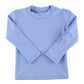 Periwinkle Blue Long Sleeve Logo Rash Guard