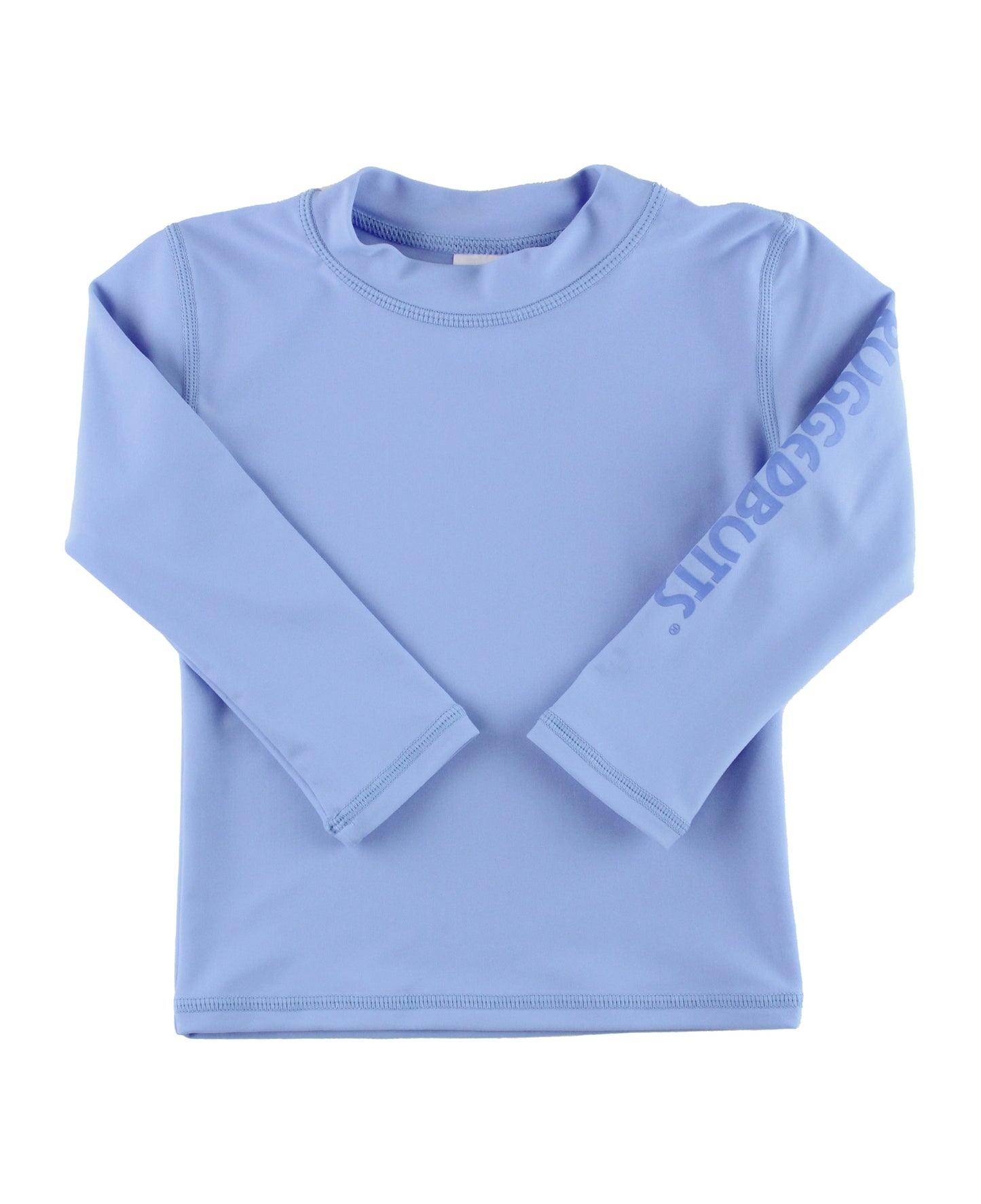 Periwinkle Blue Long Sleeve Logo Rash Guard