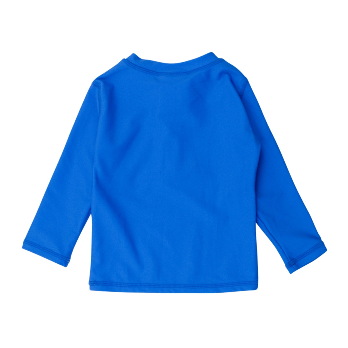 Sonic Blue Long Sleeve Zipper Rash Guard