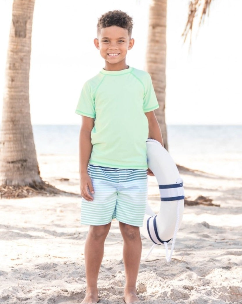 Coastal Stripe Swim Trunks